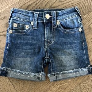 Girls True Religion Boyfriend Jean Short Size 4